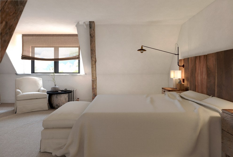 The Stone Barn | Stone Barn Master Bedroom II | Interior Designers